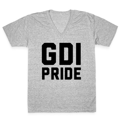 GDI Pride V-Neck Tee Shirt