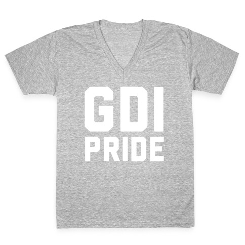 GDI Pride V-Neck Tee Shirt