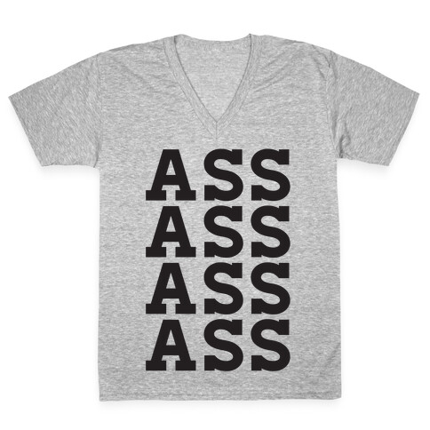 Ass V-Neck Tee Shirt
