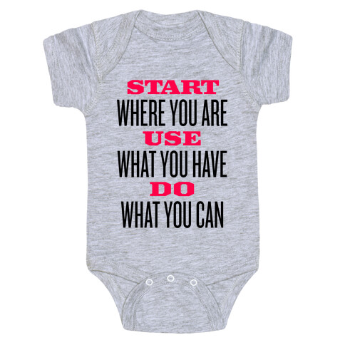 Start, Use, Do Baby One-Piece