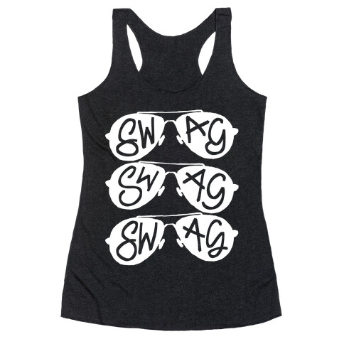 Swag Glasses Racerback Tank Top