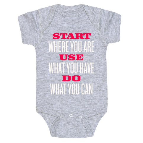 Start, Use, Do Baby One-Piece