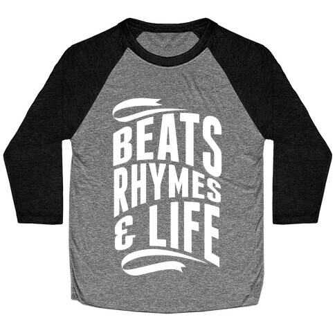 Beats, Rhymes And Life Baseball Tee