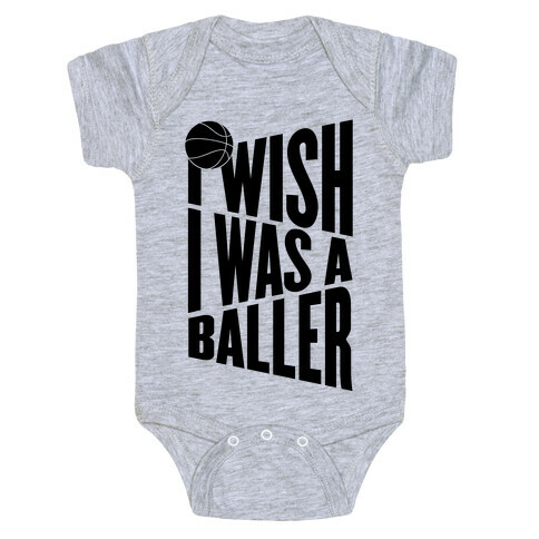 I Wish I Was A Baller Baby One-Piece