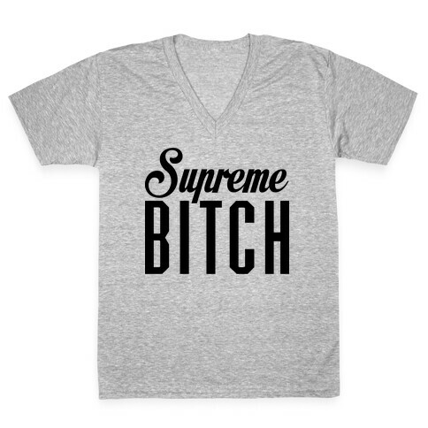 Supreme Bitch V-Neck Tee Shirt