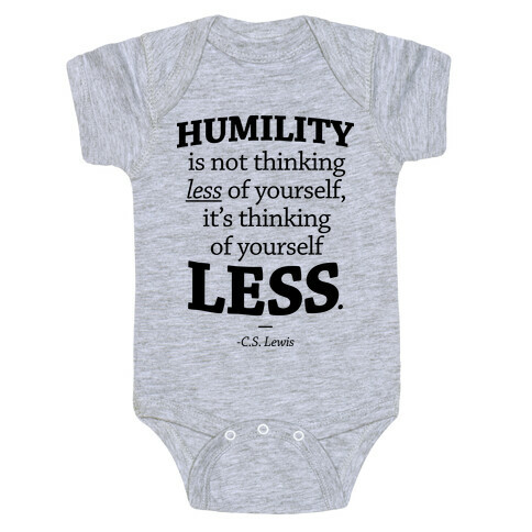 "Humility" C.S. Lewis Baby One-Piece