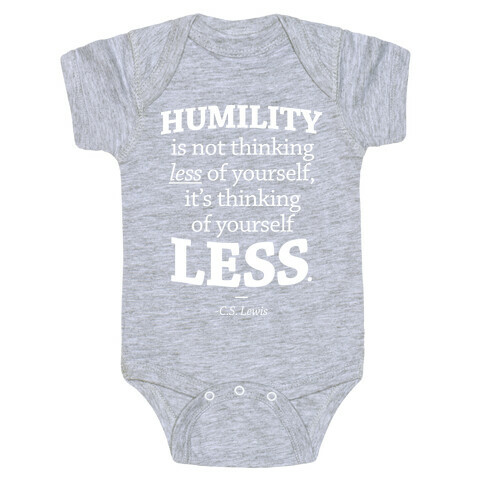 "Humility" C.S. Lewis Baby One-Piece