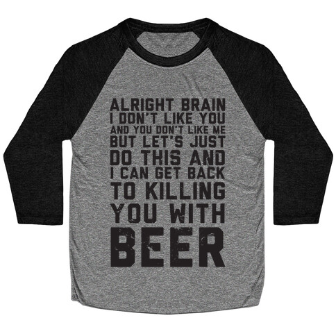 Alright Brain Baseball Tee