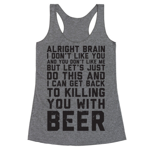 Alright Brain Racerback Tank Top