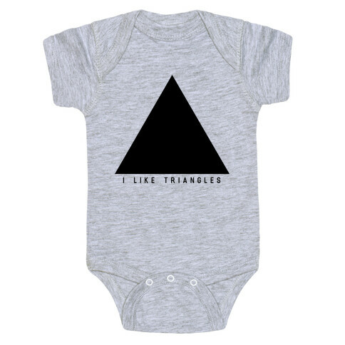 I Like Triangles Baby One-Piece