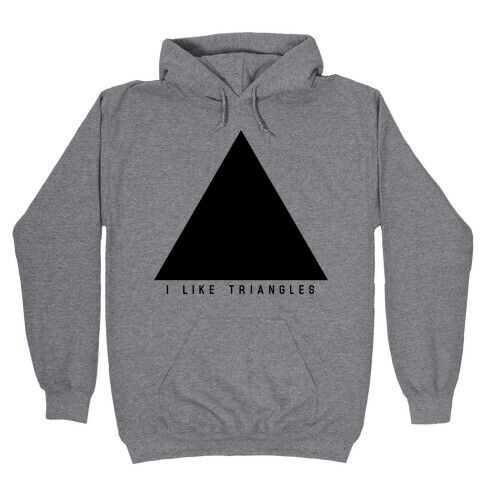 I Like Triangles Hooded Sweatshirt