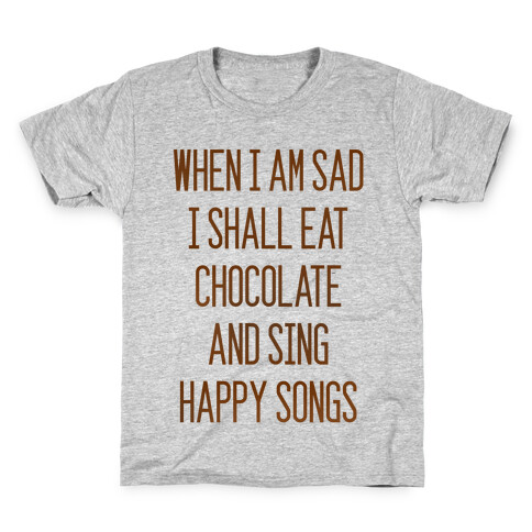 Get Sad Eat Chocolate Kids T-Shirt