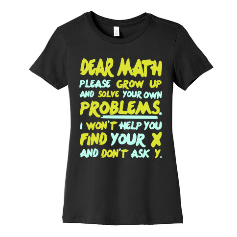 Dear Math Womens T-Shirt