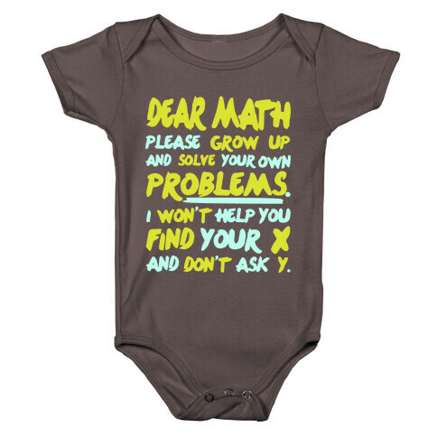 Dear Math Baby One-Piece