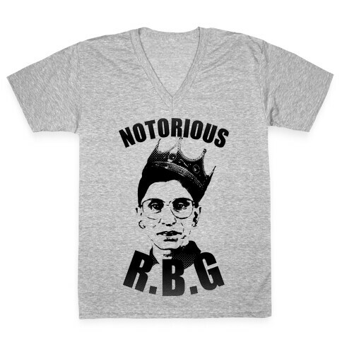 Notorious RBG (Ruth Bader Ginsburg) V-Neck Tee Shirt