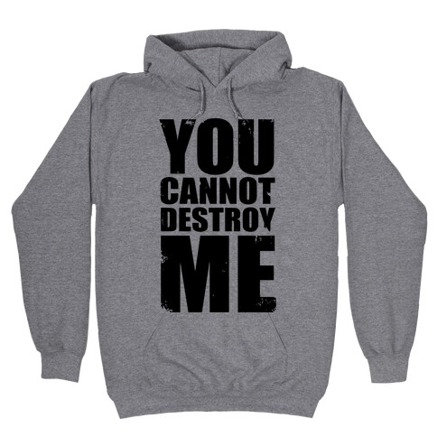 You Cannot Destroy Me Hooded Sweatshirt