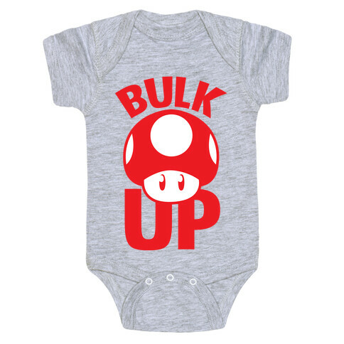 Bulk Up (Mushroom) Baby One-Piece