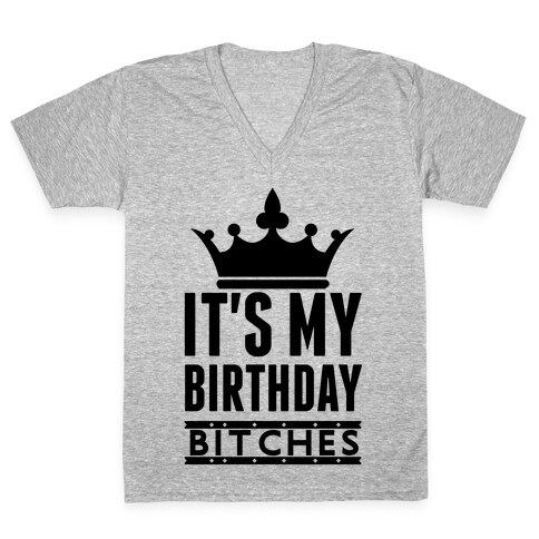 It's My Birthday, Bitches V-Neck Tee Shirt