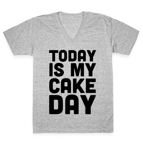 Today is My Cake Day V-Neck Tee Shirt