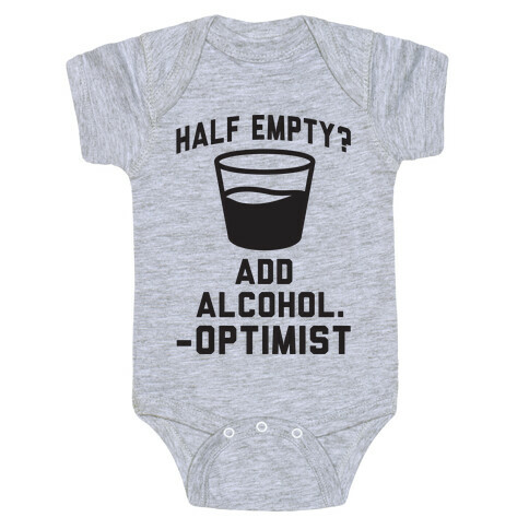 Optimistic Alcoholic Baby One-Piece