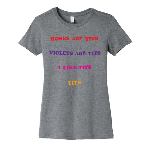 Tits Poem Womens T-Shirt
