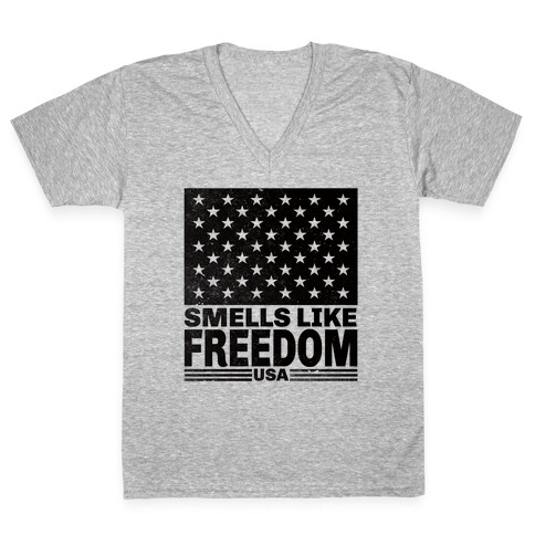 Smells Like Freedom V-Neck Tee Shirt