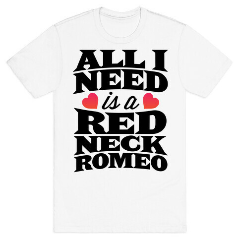 All I Need Is A Redneck Romeo T-Shirt