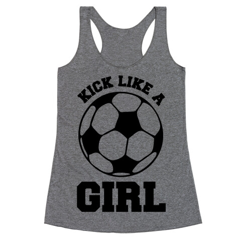 Kick Like a Girl Racerback Tank Top
