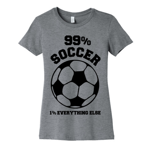 99 Percent Soccer 1 Percent Everthing Else Womens T-Shirt