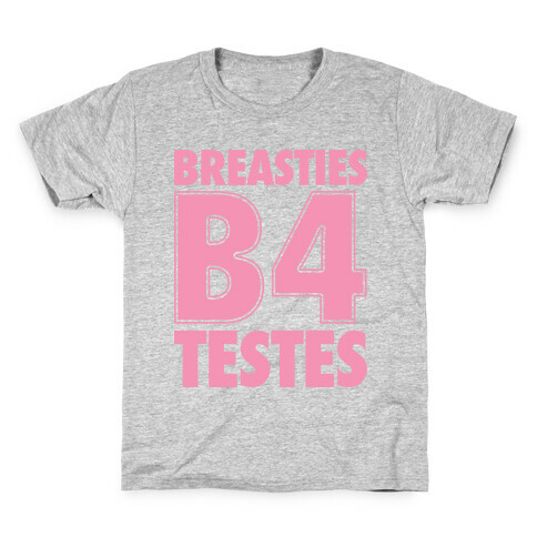 Breasties B4 Testes Kids T-Shirt