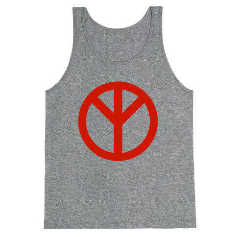 Reversed Peace Sign Tank Top