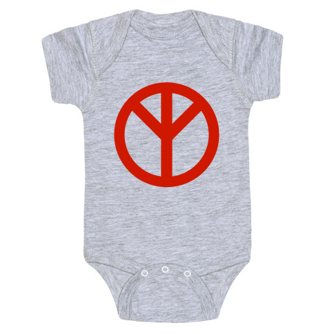 Reversed Peace Sign Baby One-Piece