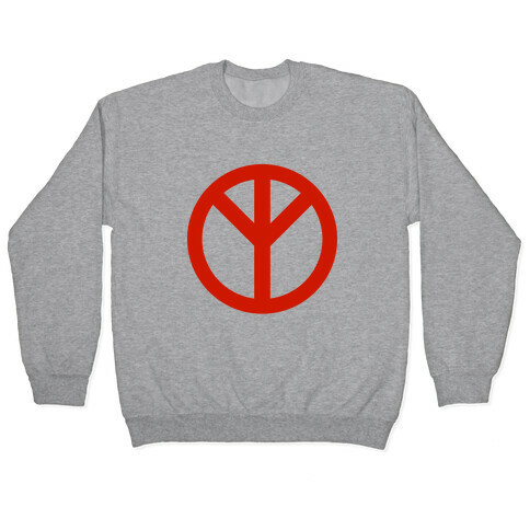 Reversed Peace Sign Pullover
