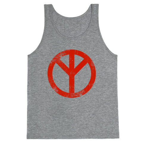 Reversed Peace Sign (Vintage) Tank Top