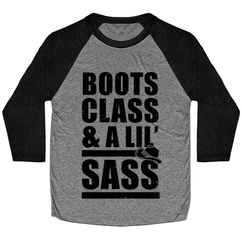 Boots, Class, & A Lil' Sass (Vintage) Baseball Tee