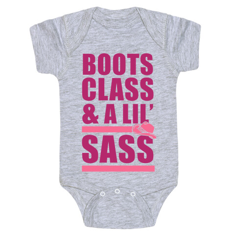 Boots, Class, & A Lil' Sass Baby One-Piece