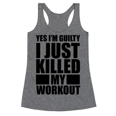 Guilty as Charged Racerback Tank Top