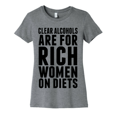 Clear Alcohol Womens T-Shirt