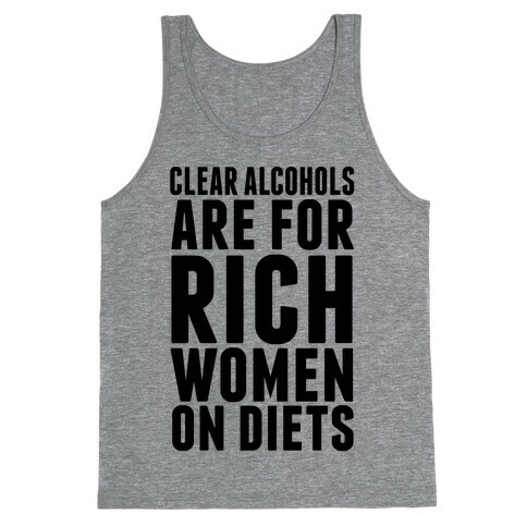 Clear Alcohol Tank Top