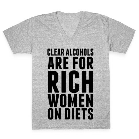 Clear Alcohol V-Neck Tee Shirt