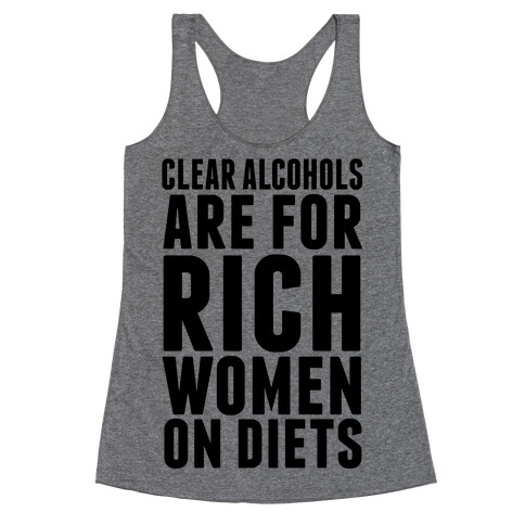 Clear Alcohol Racerback Tank Top