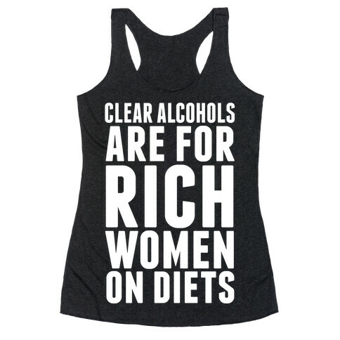 Clear Alcohol Racerback Tank Top