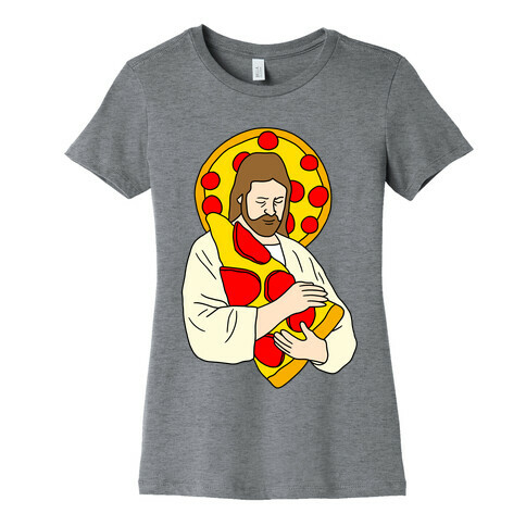 Pizza Jesus Womens T-Shirt