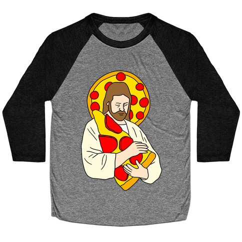 Pizza Jesus Baseball Tee