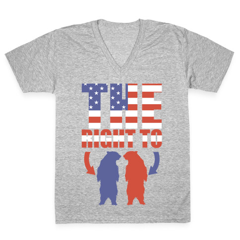 The Right to Bear Arms V-Neck Tee Shirt