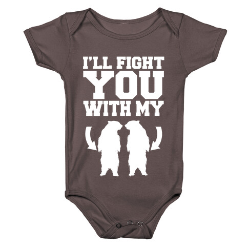 Bear Hand Fight Baby One-Piece