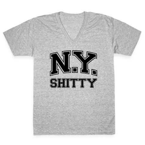 New York Shitty V-Neck Tee Shirt