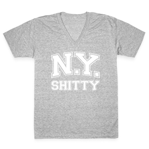 New York Shitty V-Neck Tee Shirt