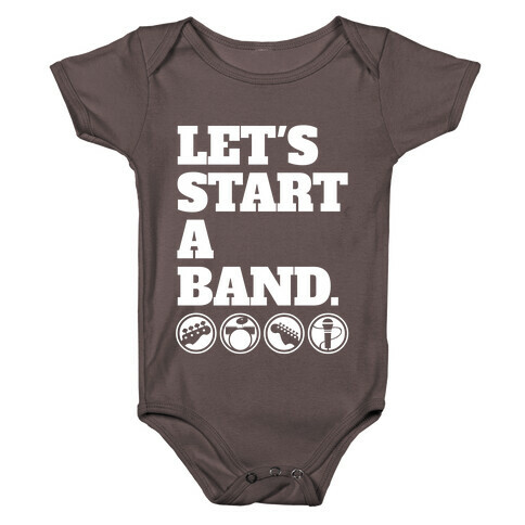 Let's Start A Band Baby One-Piece