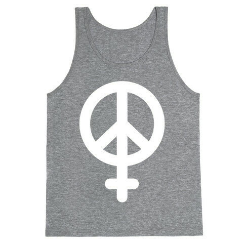 Peace Sign Feminist Tank Top
